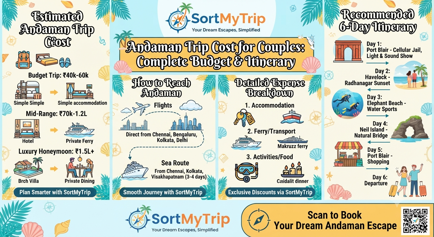 Andaman Trip Cost for Couples: Complete Budget & Itinerary