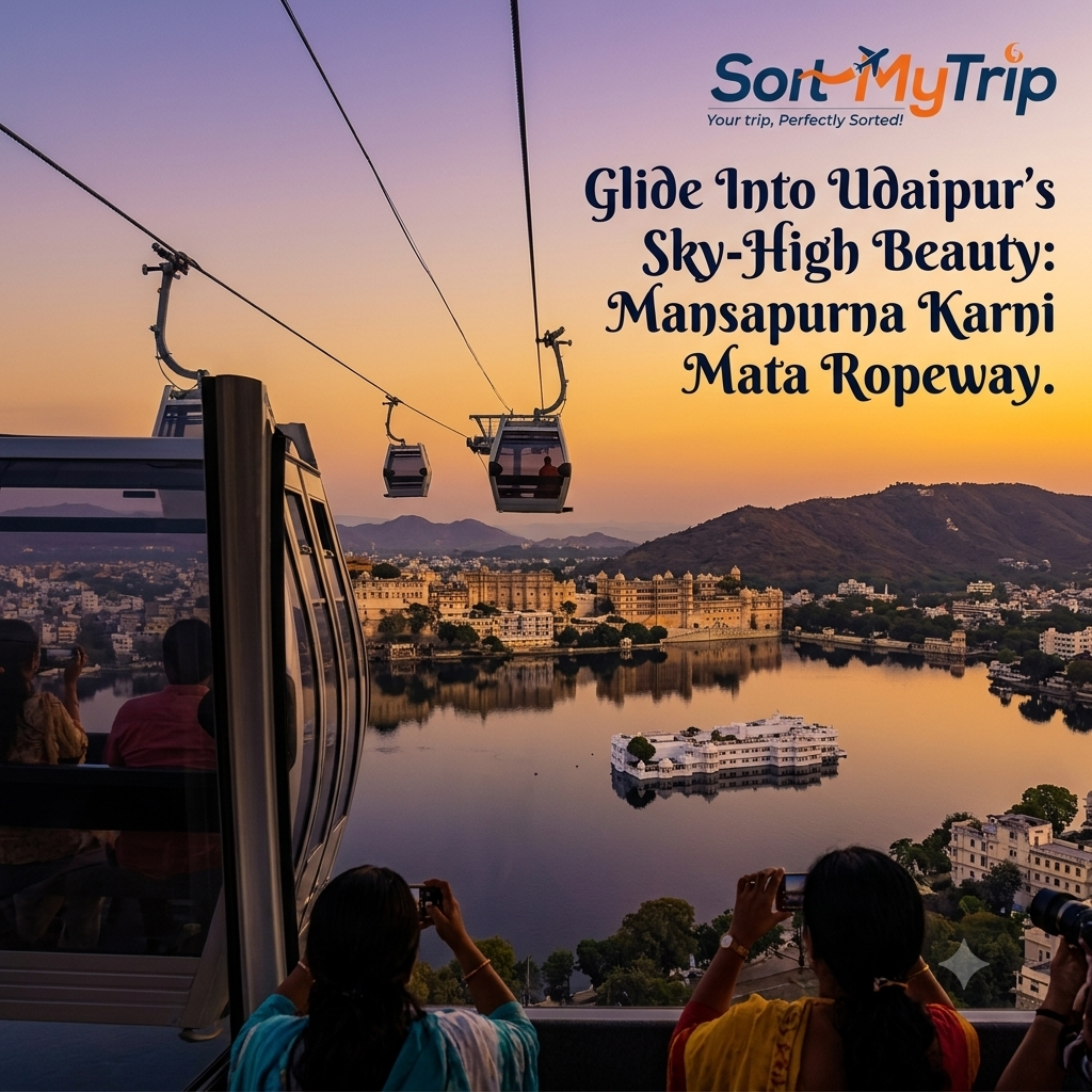 Mansapurna Karni Mata Ropeway: Glide Into Udaipurâ€™s Sky High Beauty